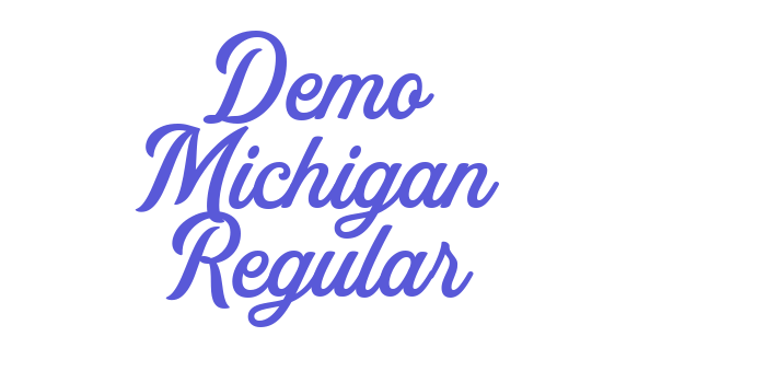 Demo Michigan Regular Font Download