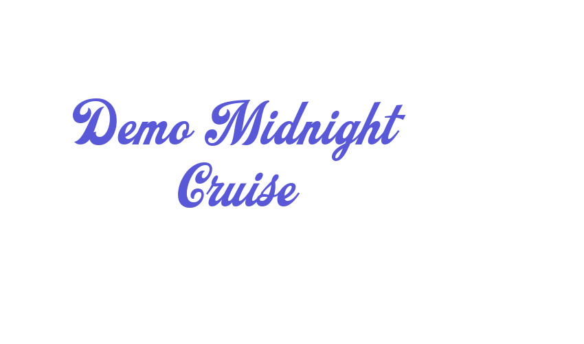 Demo Midnight Cruise Font