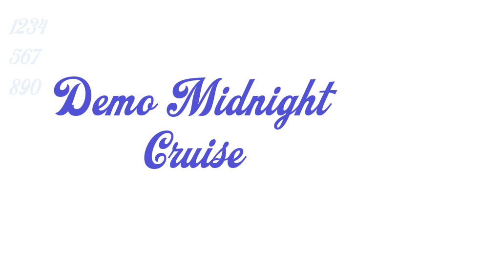 Demo Midnight Cruise-font-download