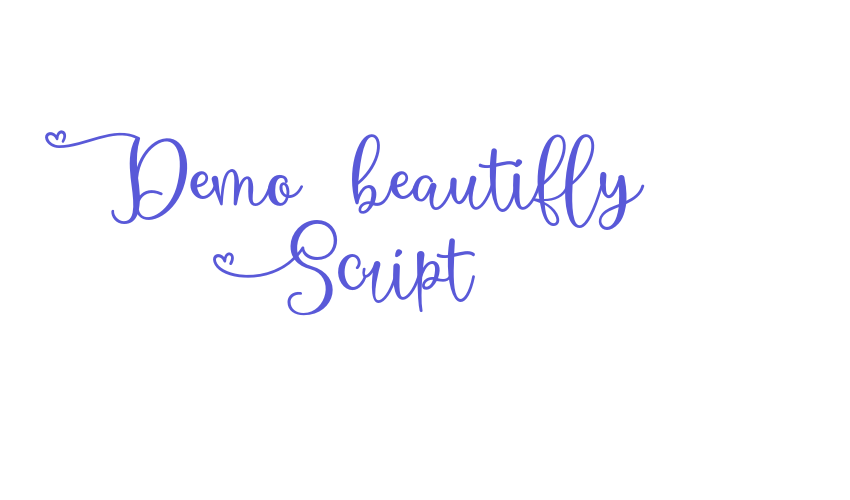 Demo beautifly Script Font