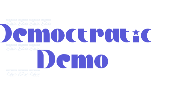 Democtratic Demo font free