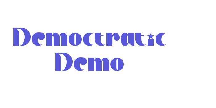 Democtratic Demo Font Download