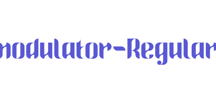 Demodulator-Regular Font Download