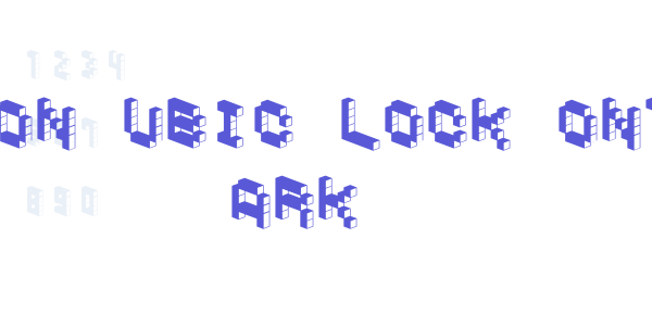 DemonCubicBlockFont Dark font free