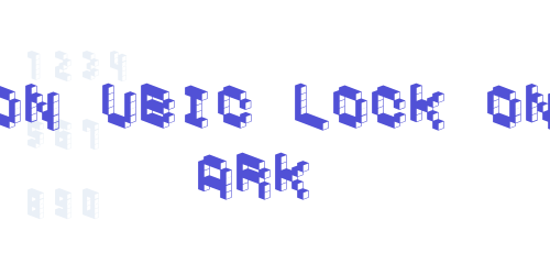 DemonCubicBlockFont Dark-font-download