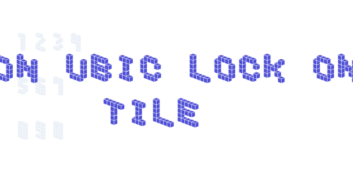 DemonCubicBlockFont Tile-font-download