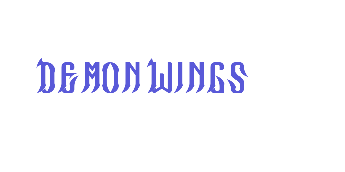 Demon Wings Font Download