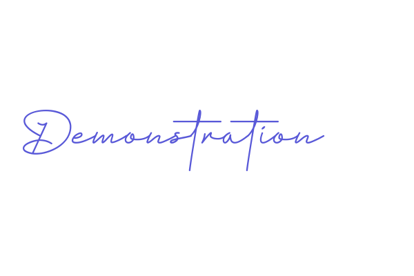 Demonstration Font