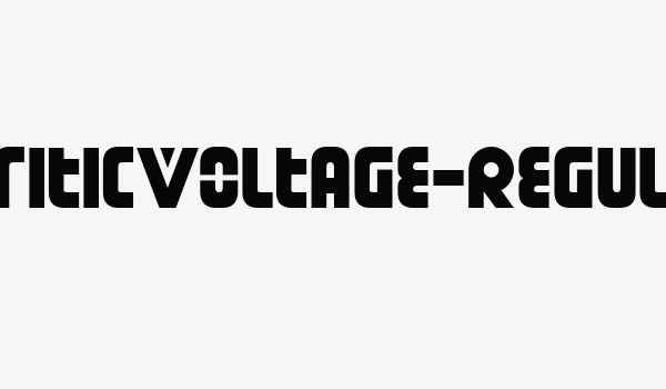 DendriticVoltage-Regular Font