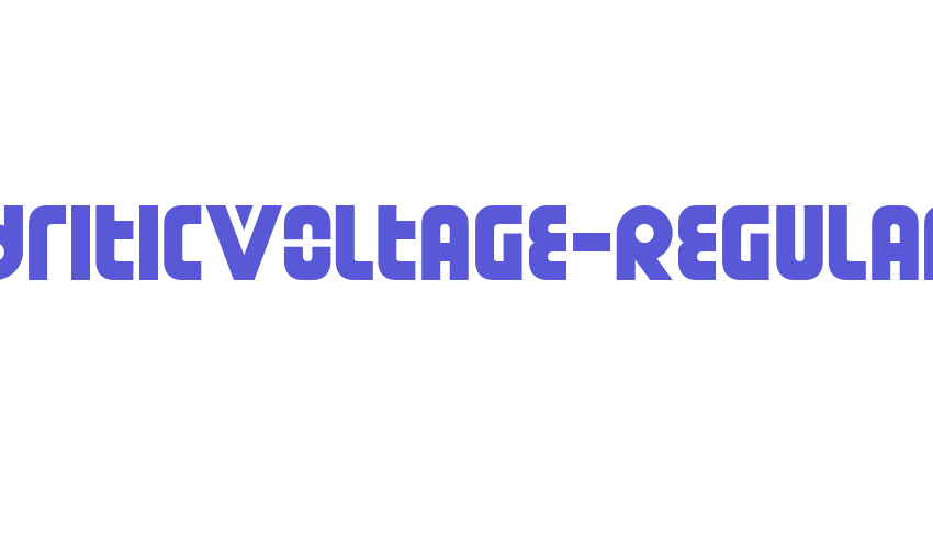 DendriticVoltage-Regular Font