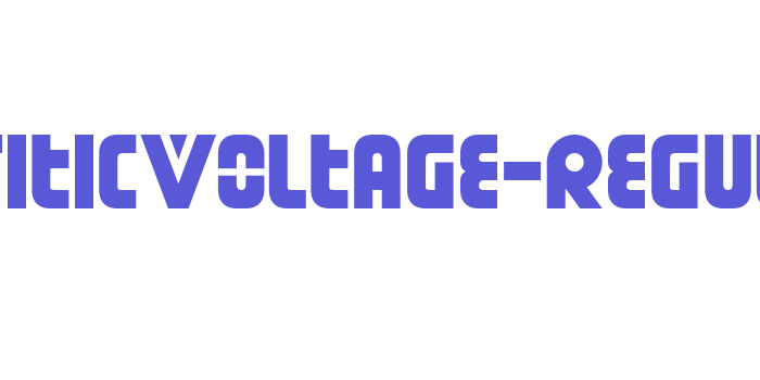 DendriticVoltage-Regular Font