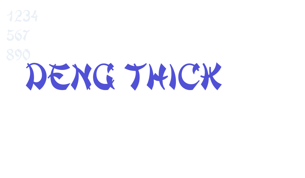 Deng Thick-font-download