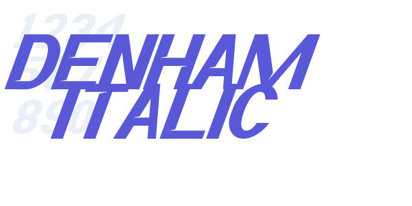 Denham Italic font free