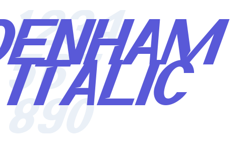 Denham Italic Font