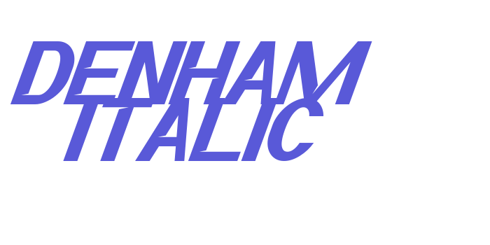 Download Denham Italic Font