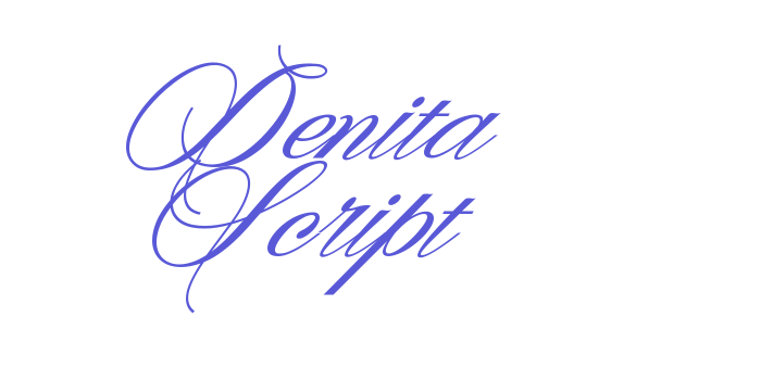 Denita Script Font