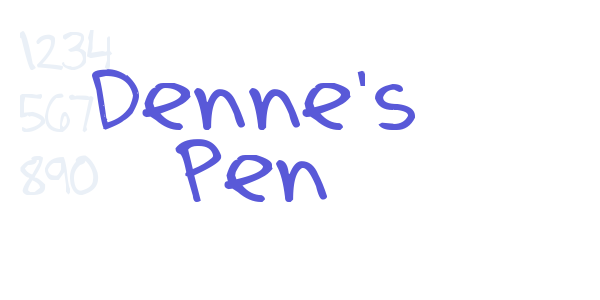 Denne’s Pen font free