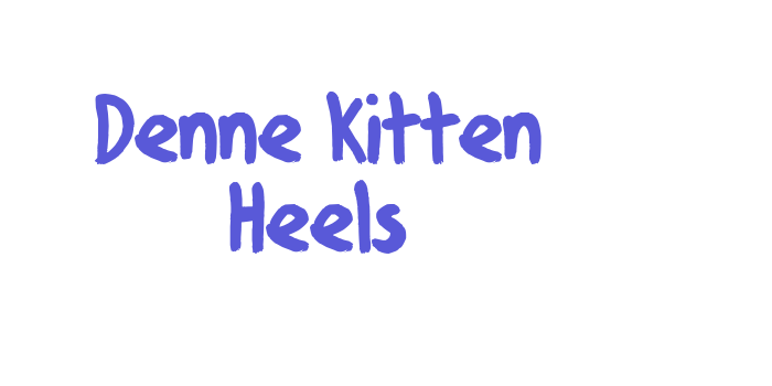 Denne Kitten Heels Font Download