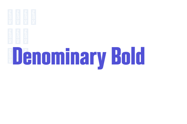 Denominary Bold