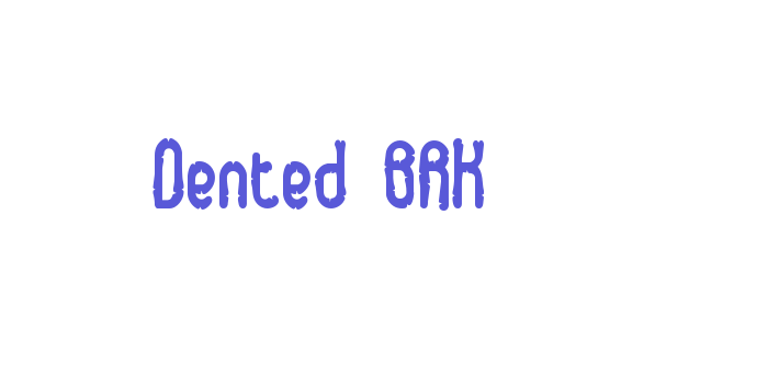 Dented BRK Font Download