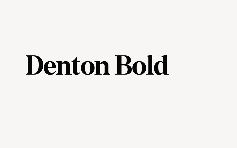 Denton Bold Font