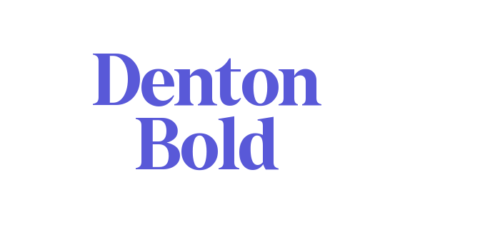 Denton Bold Font