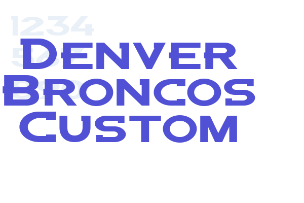 Denver Broncos Custom Font Download