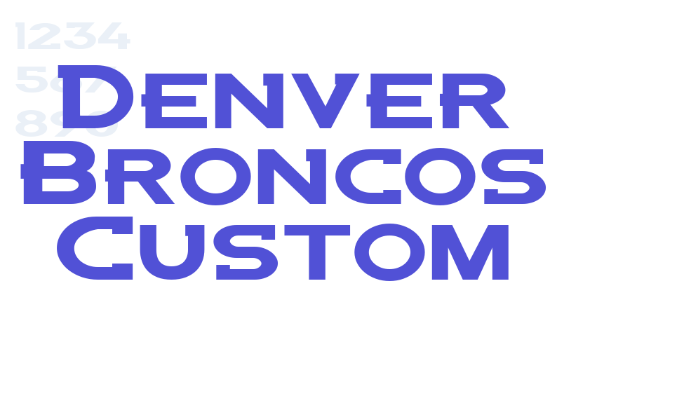 Denver Broncos Custom-font-download