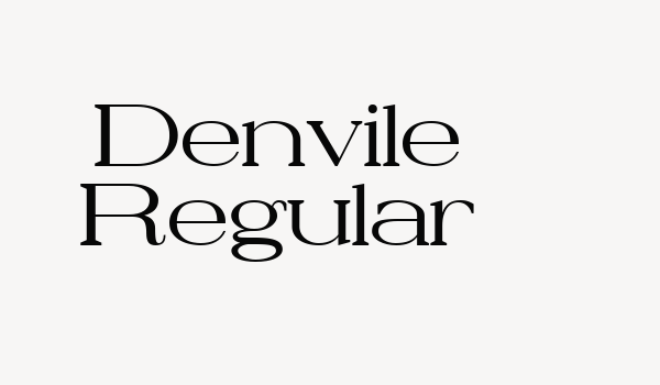 Denvile Regular Font