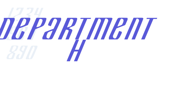 Department H font free