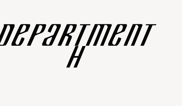 Department H Font