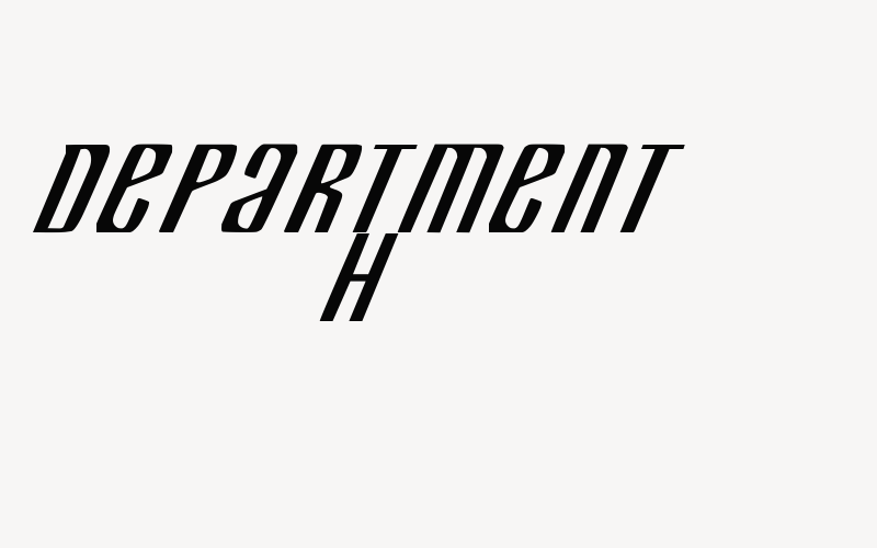 Department H Font