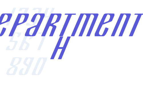 Department H Font Download