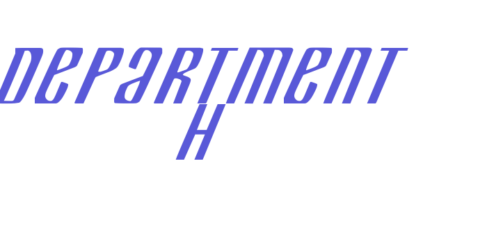 Department H Font Download