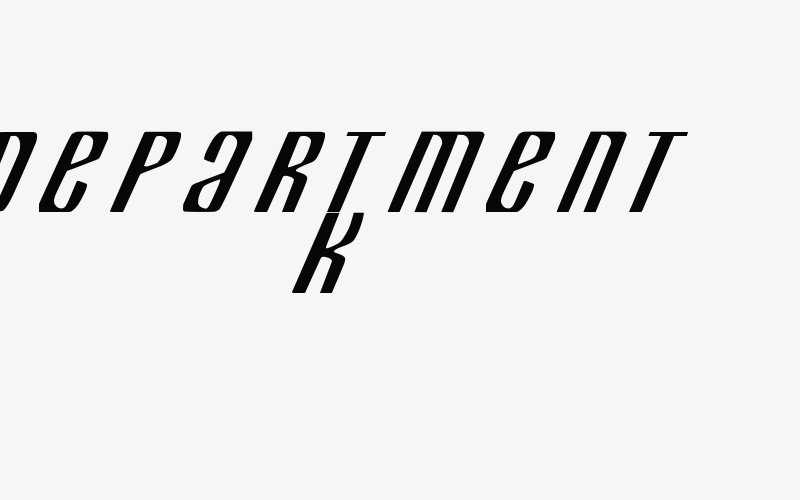 Department K Font