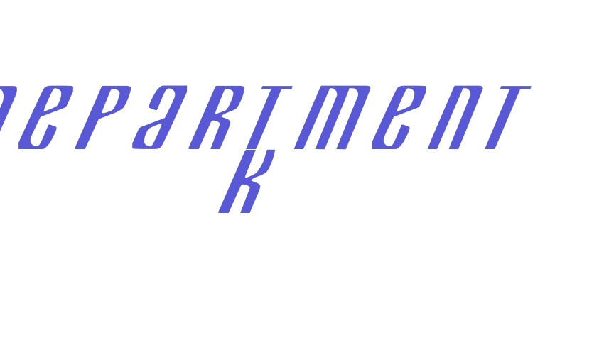 Department K Font