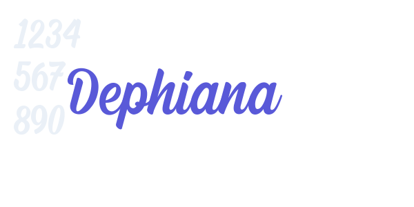 Dephiana font free