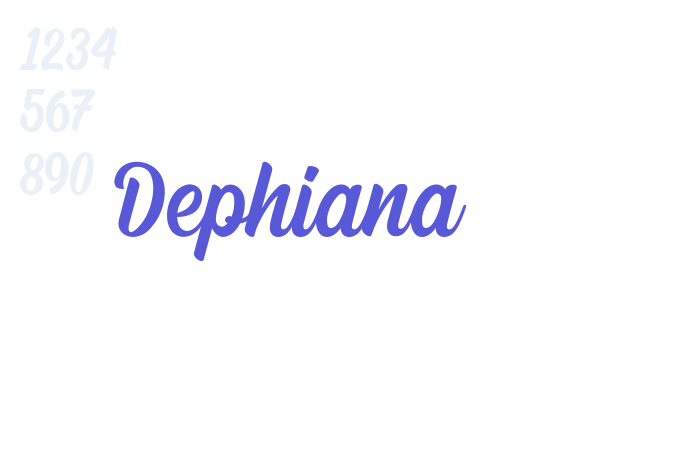 Dephiana font free