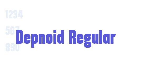 Depnoid Regular font free