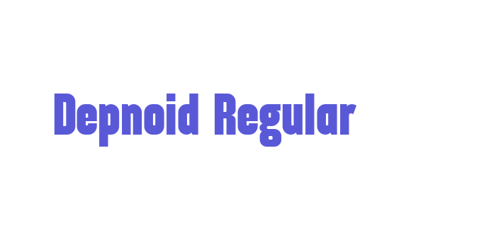 Depnoid Regular Font Download