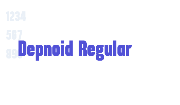 Depnoid Regular font download