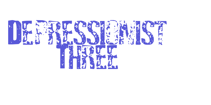 Depressionist Three Font Download