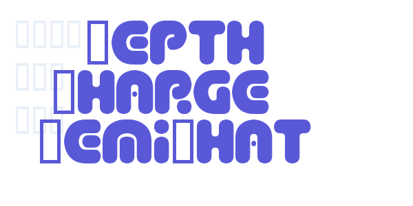 Depth Charge  SemiPhat font free