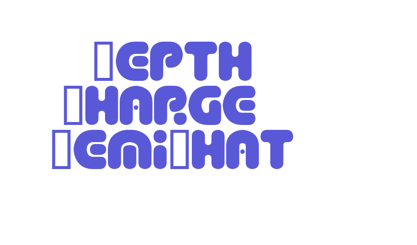 Depth Charge  SemiPhat Font