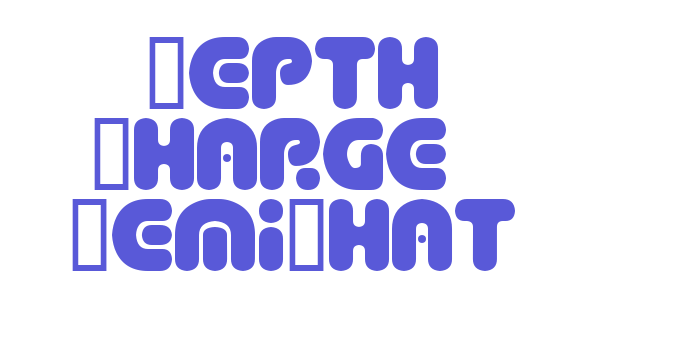 Depth Charge  SemiPhat Font Download