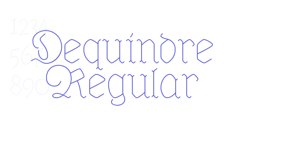 Dequindre Regular font free