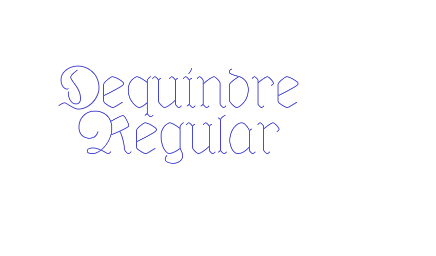 Dequindre Regular Font Download