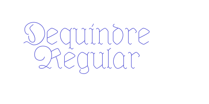 Dequindre Regular Font Download