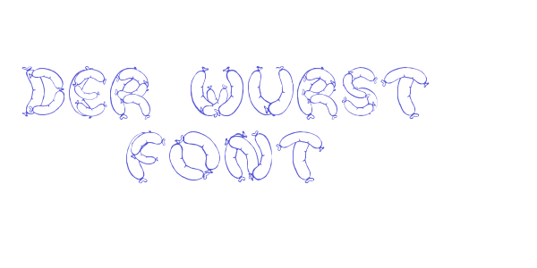 Der Wurst Font font free