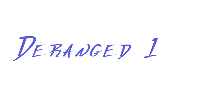 Deranged 1 Font Download